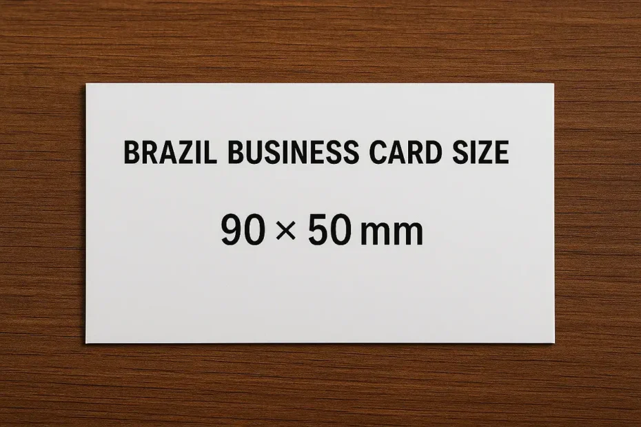 Brazil Business Card Size