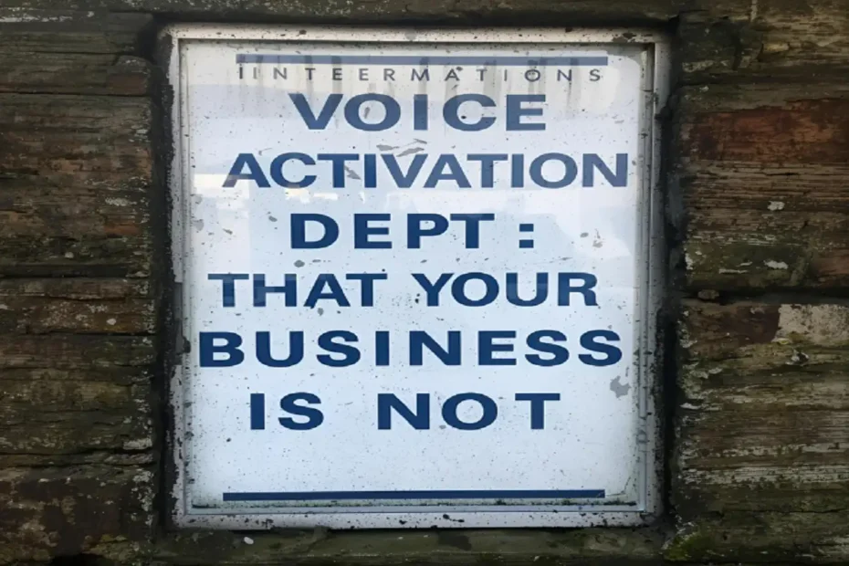 Voice Activation Dept We Notice That Your Business Is Not